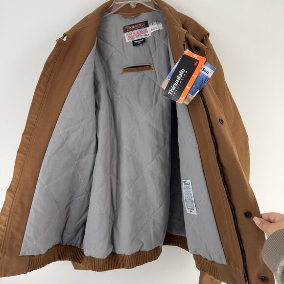 Riverside Protect‎ Apparel Flame Resistant heavy duty brown work jacket Men L - Picture 11 of 16